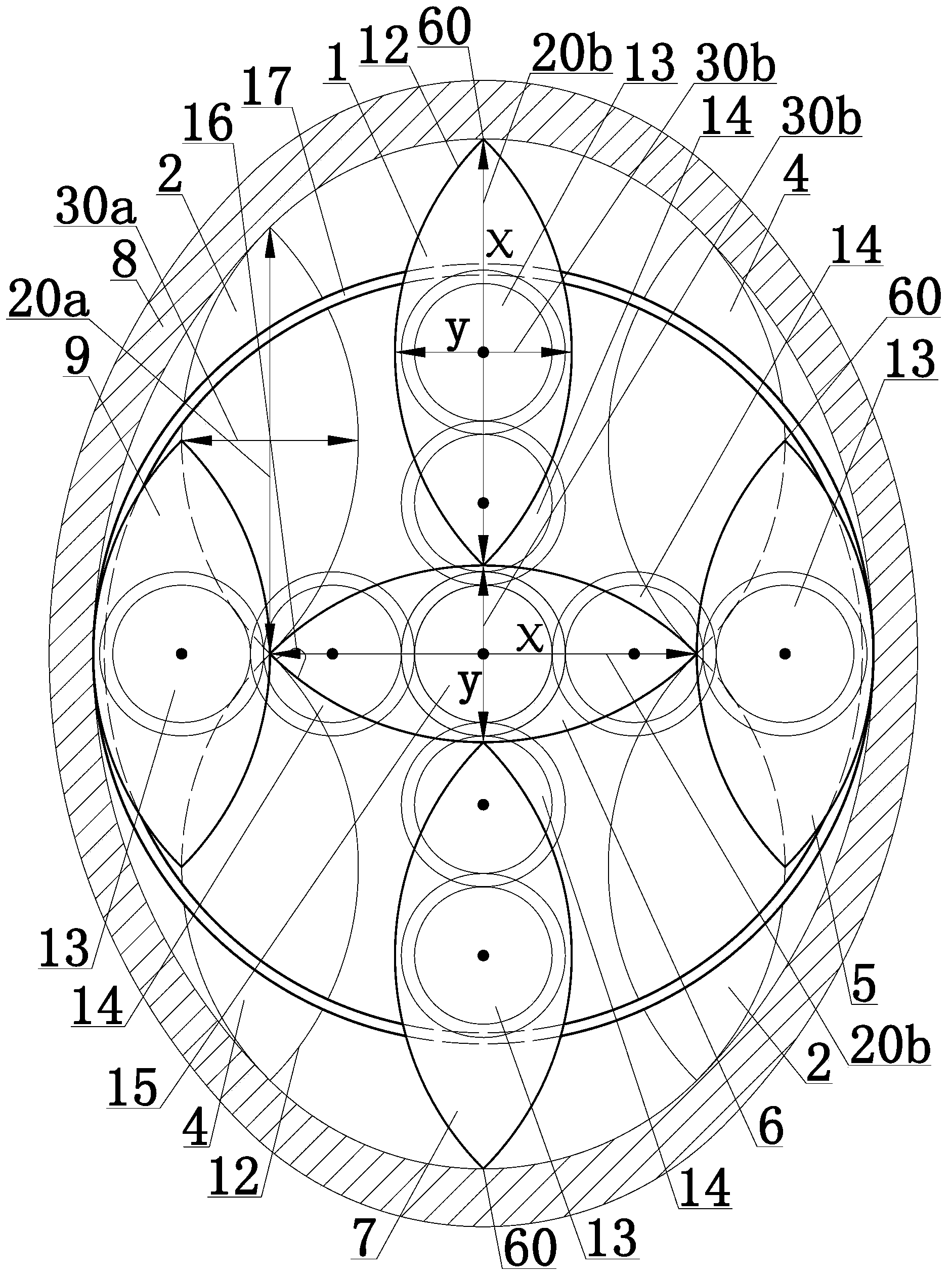 Rotor fluid mechanical transfiguration mechanism