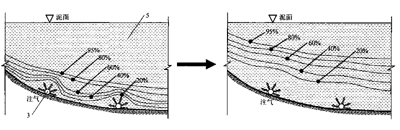 Dry method red mud storage yard drainage method and apparatus having forced drainage function