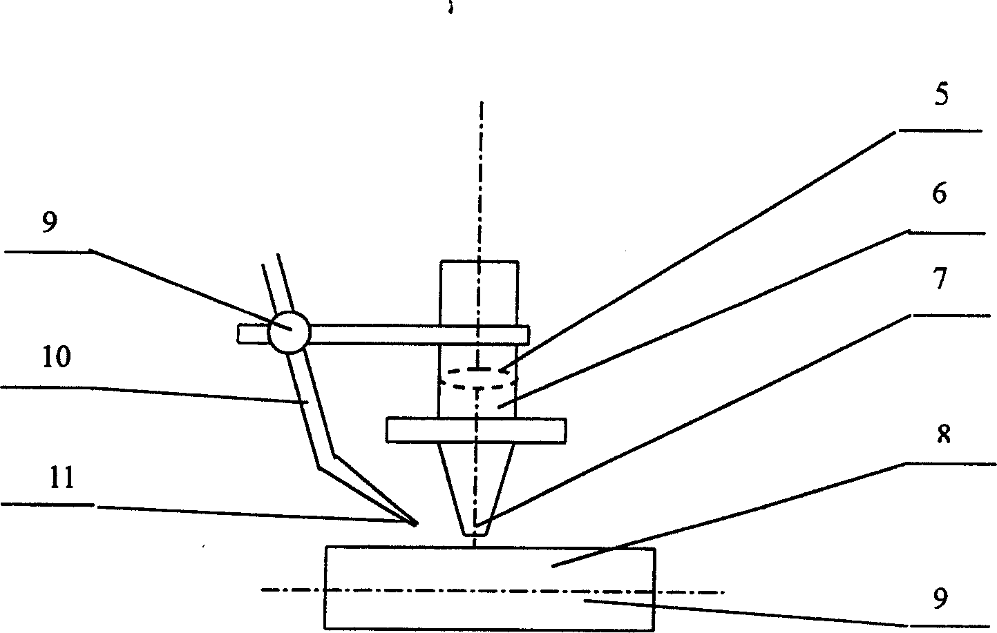 Technique for laser cutting metal tube utilizing compressed air and apparatus thereof