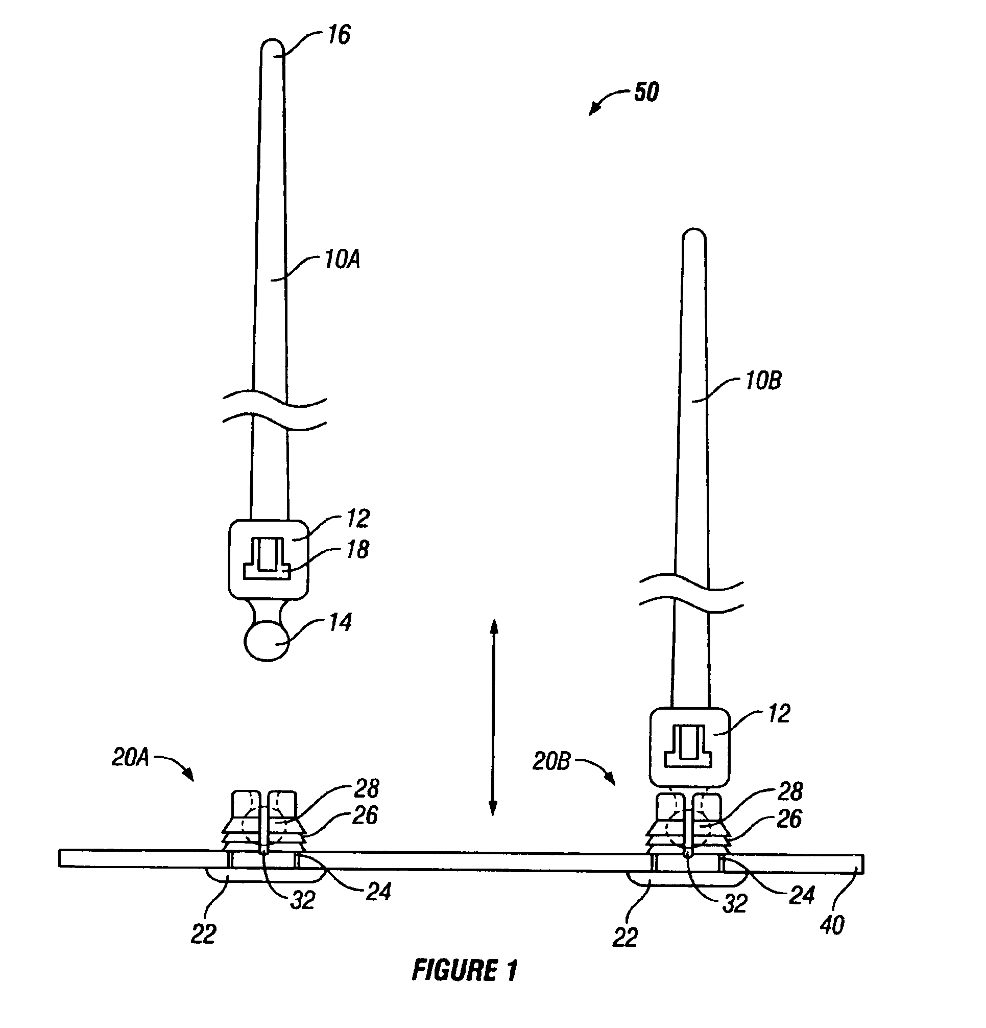 Cable assembly retention