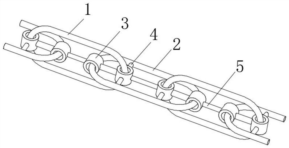 Elevator balance compensation chain with high self-lubricating stability