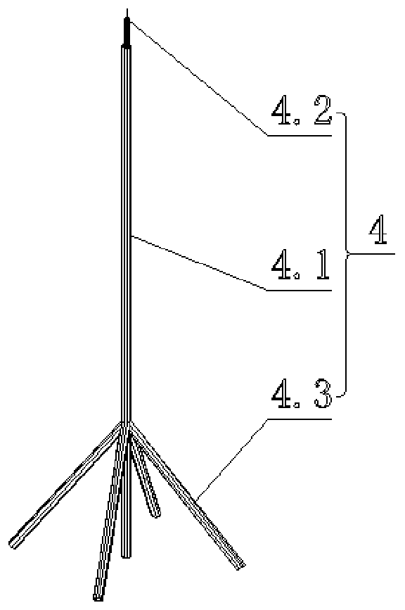 Independent support structure for prefabricated building construction and construction method