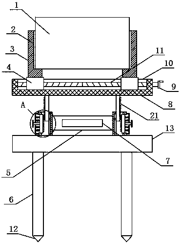 Replaceable signboard mounting device and mounting method thereof