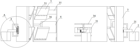 A snowfall environment simulation system and method for aviation aircraft test