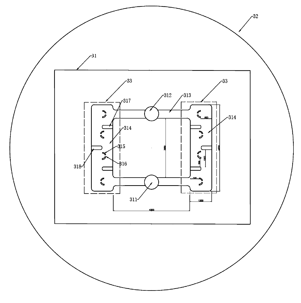 Chip device and method for simulating tumor permeation in vitro