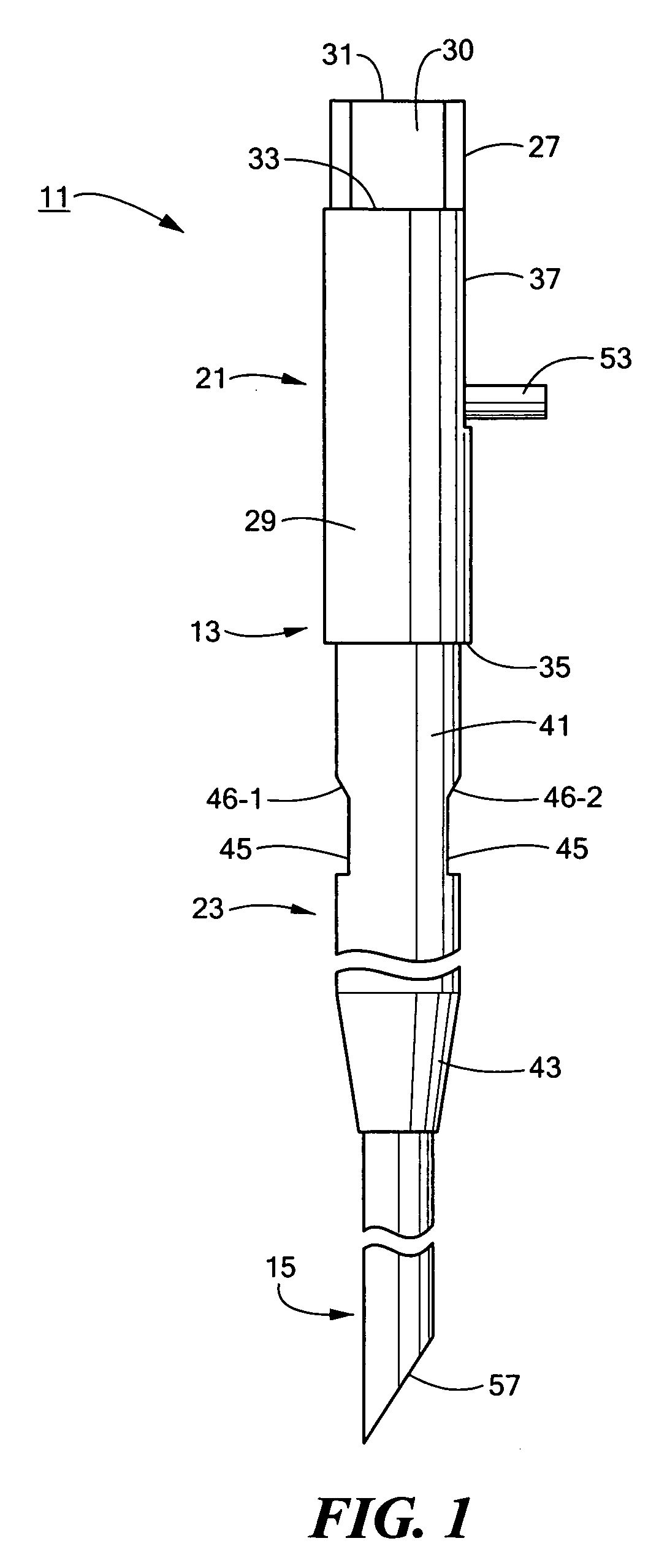 Access needle well-suited for percutaneous implantation in a body lumen