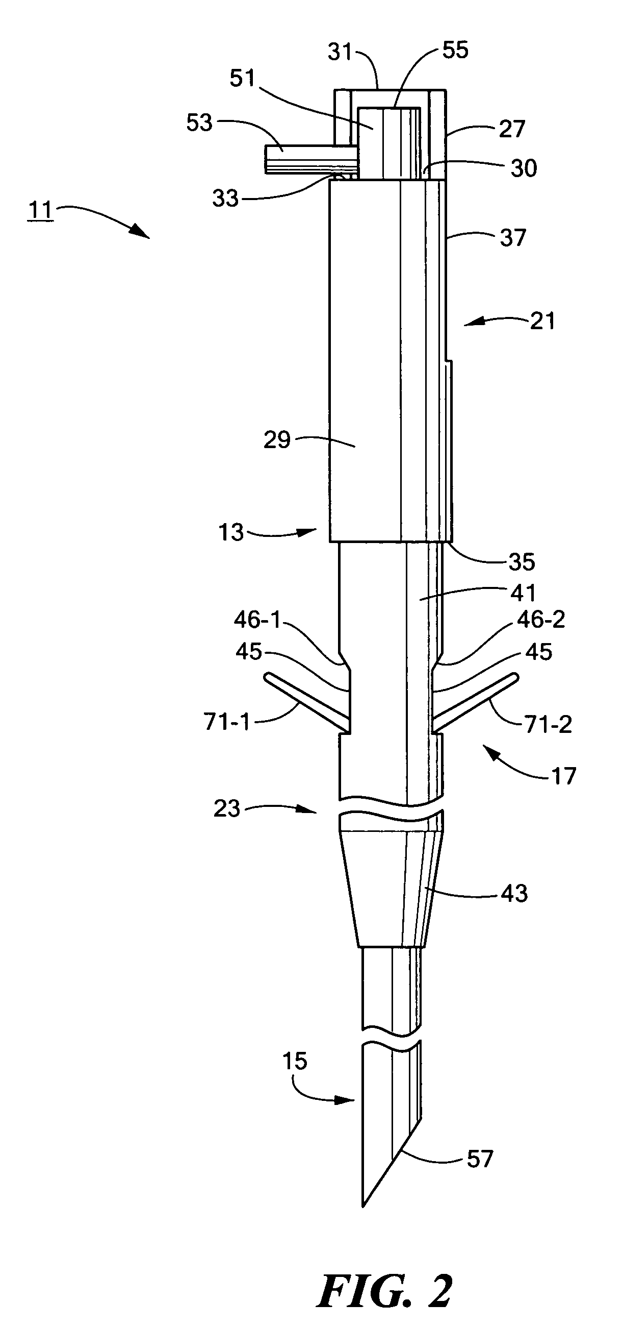 Access needle well-suited for percutaneous implantation in a body lumen