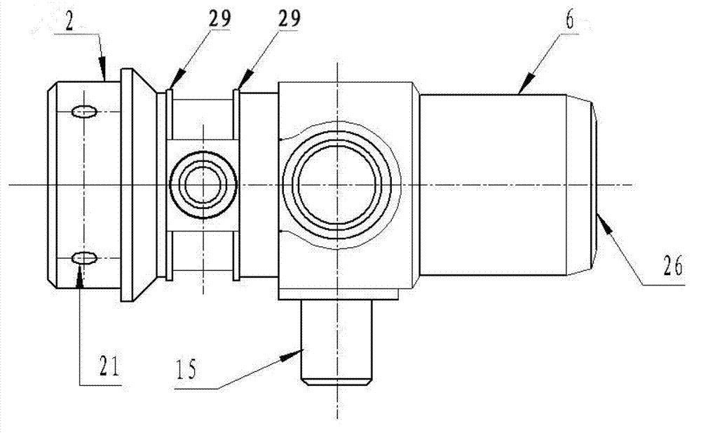 Numerically-controlled processing method of nozzle housing piece