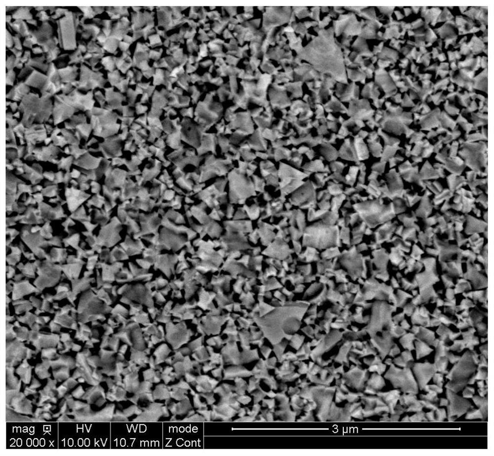 Method for measuring uniformity of nanocrystalline hard alloy