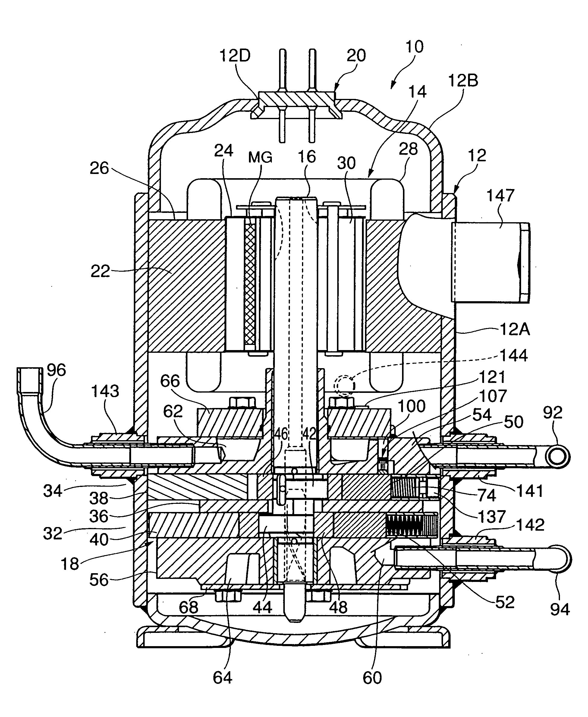 Rotary compressor, method for manufacturing the same, and defroster for refrigerant circuit