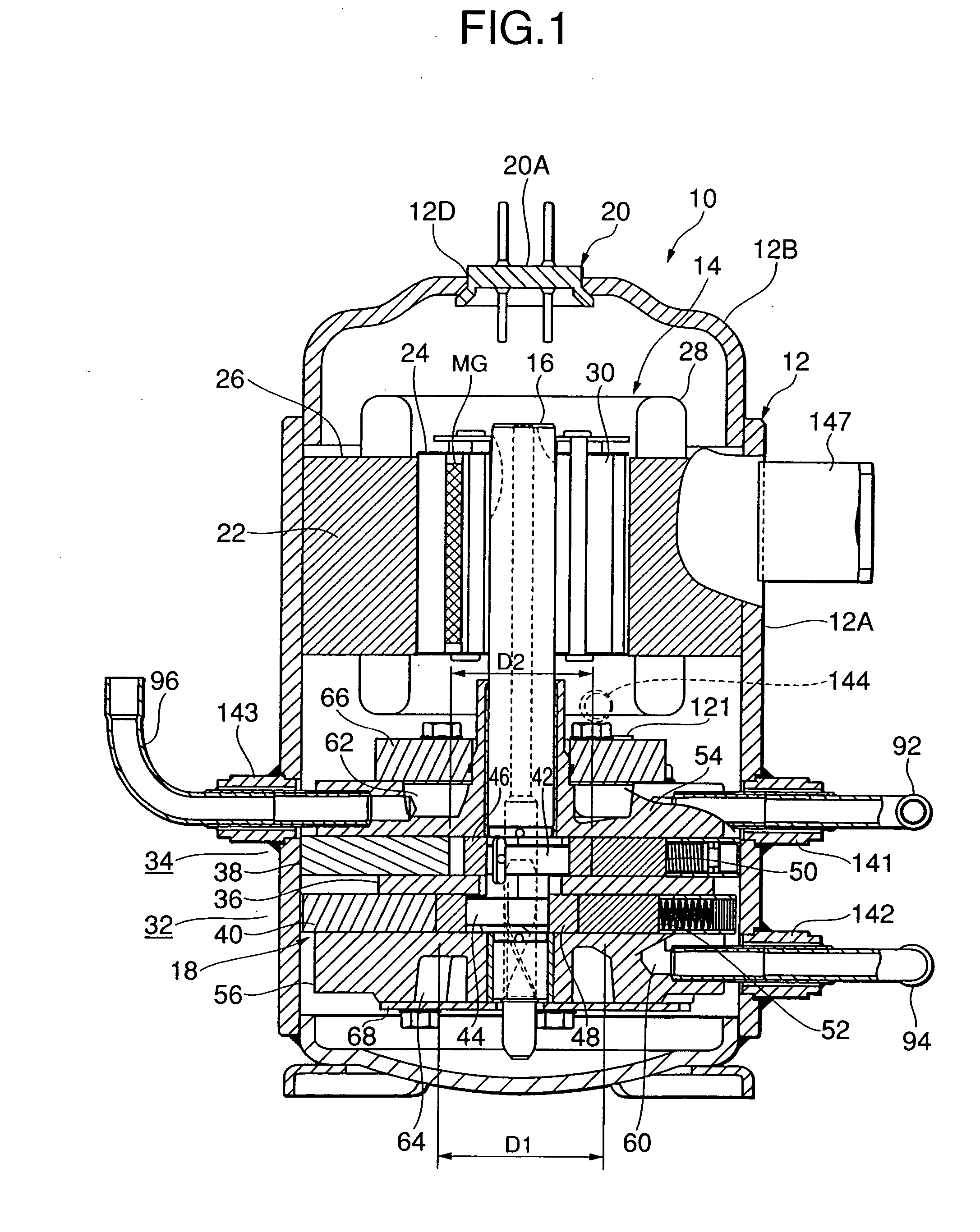 Rotary compressor, method for manufacturing the same, and defroster for refrigerant circuit