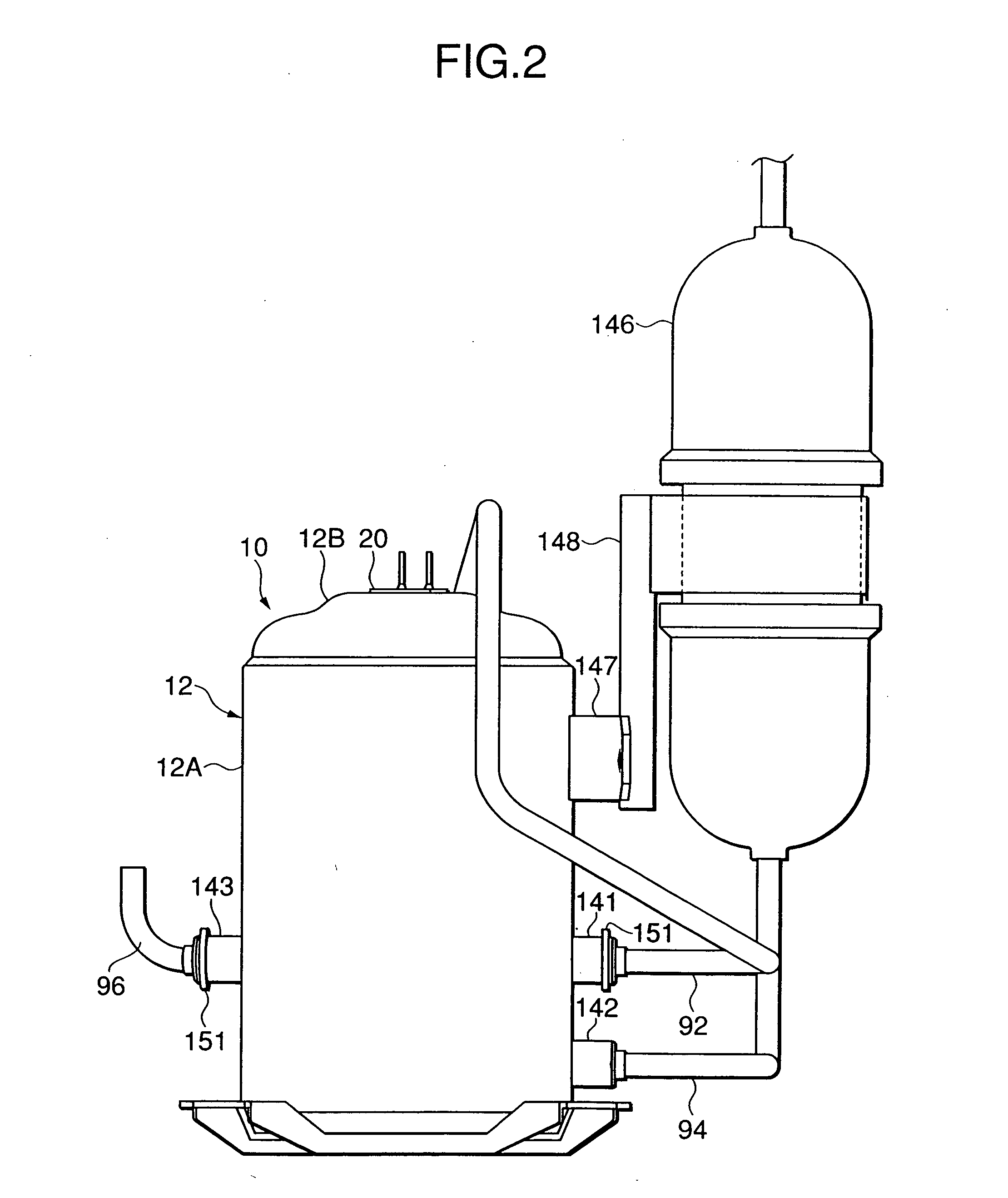 Rotary compressor, method for manufacturing the same, and defroster for refrigerant circuit