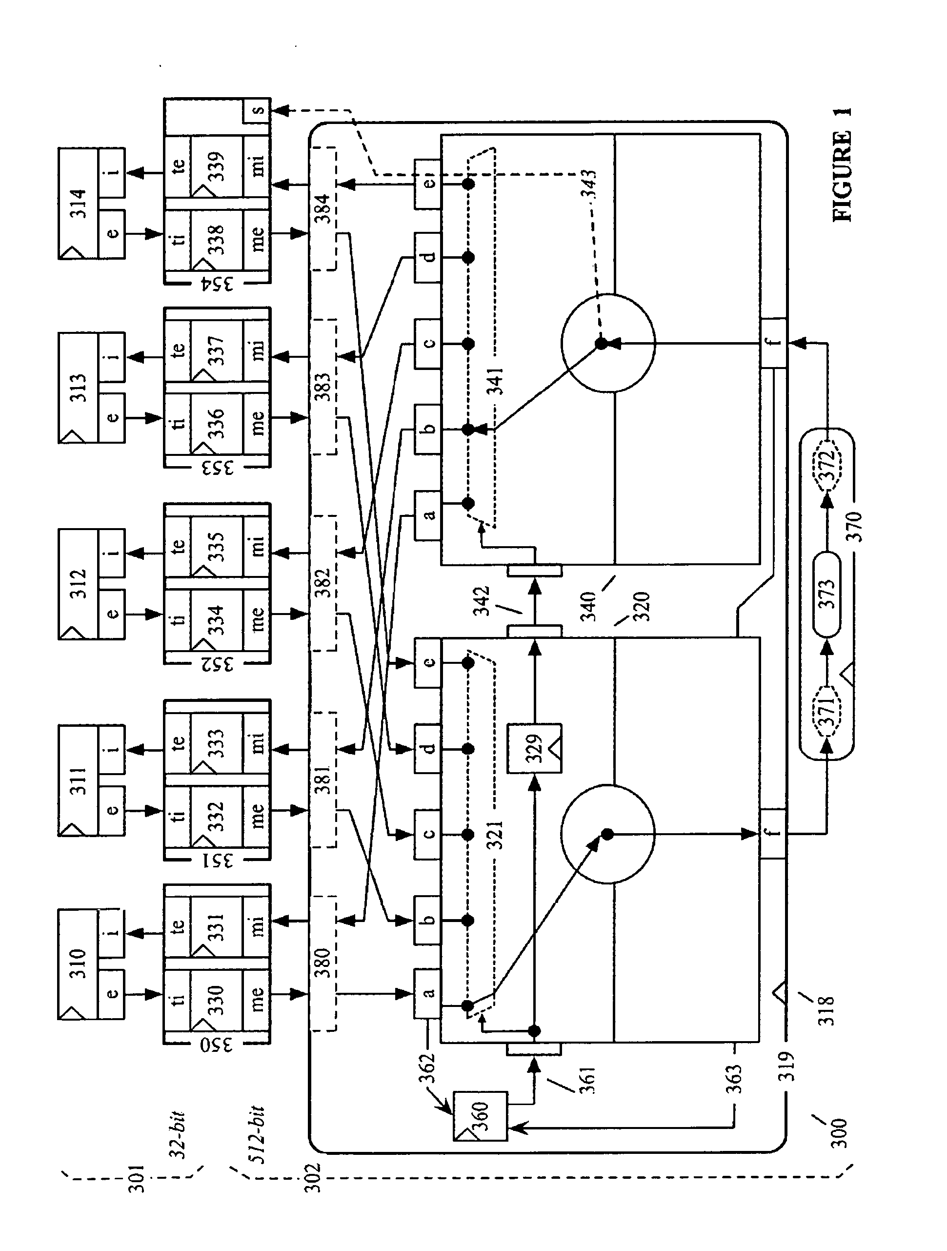 Computing architecture with peripherals