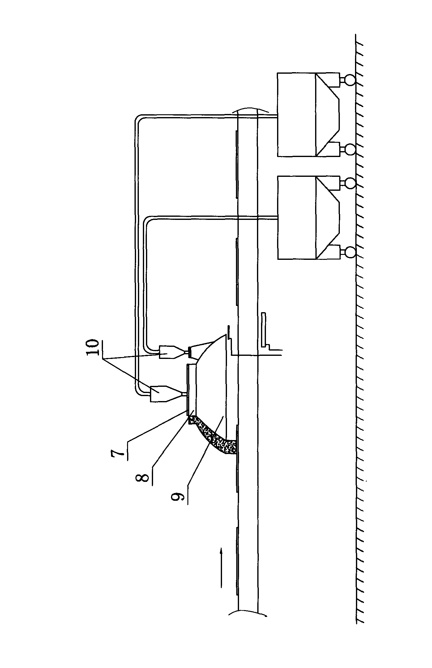 Bell jar type coating device capable of coating various glazes simultaneously