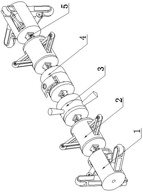 A circular pipe inner wall detection device