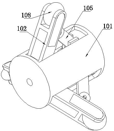 A circular pipe inner wall detection device