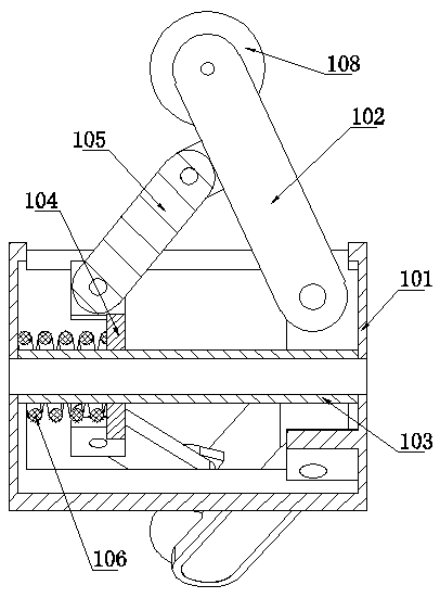 A circular pipe inner wall detection device