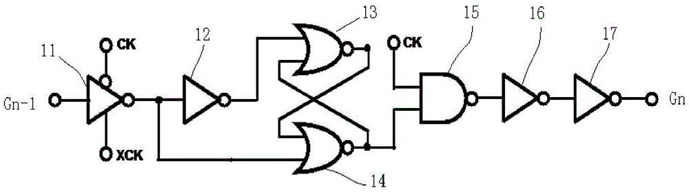 A kind of goa driving circuit applied to flat panel display and flat panel display