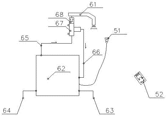 Remote control type electric auxiliary heating intelligent constant temperature water admixing device