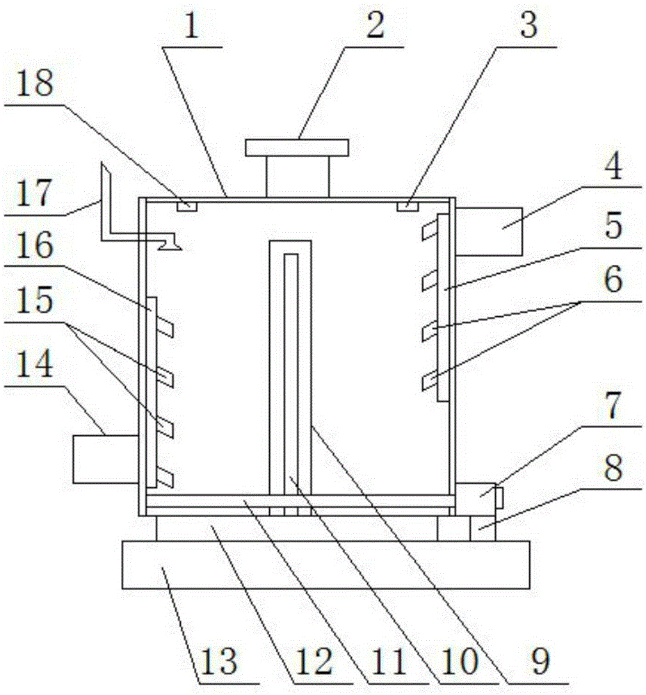 Tea machine equipment with screw-type air supply device