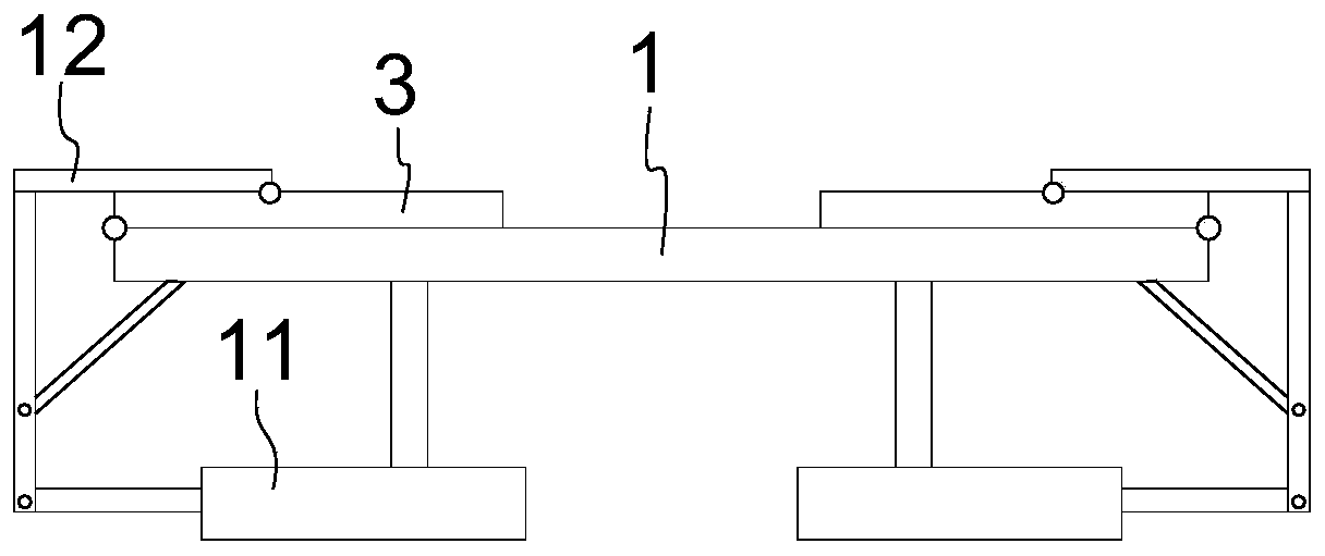 Plastic bag folding and pressing device