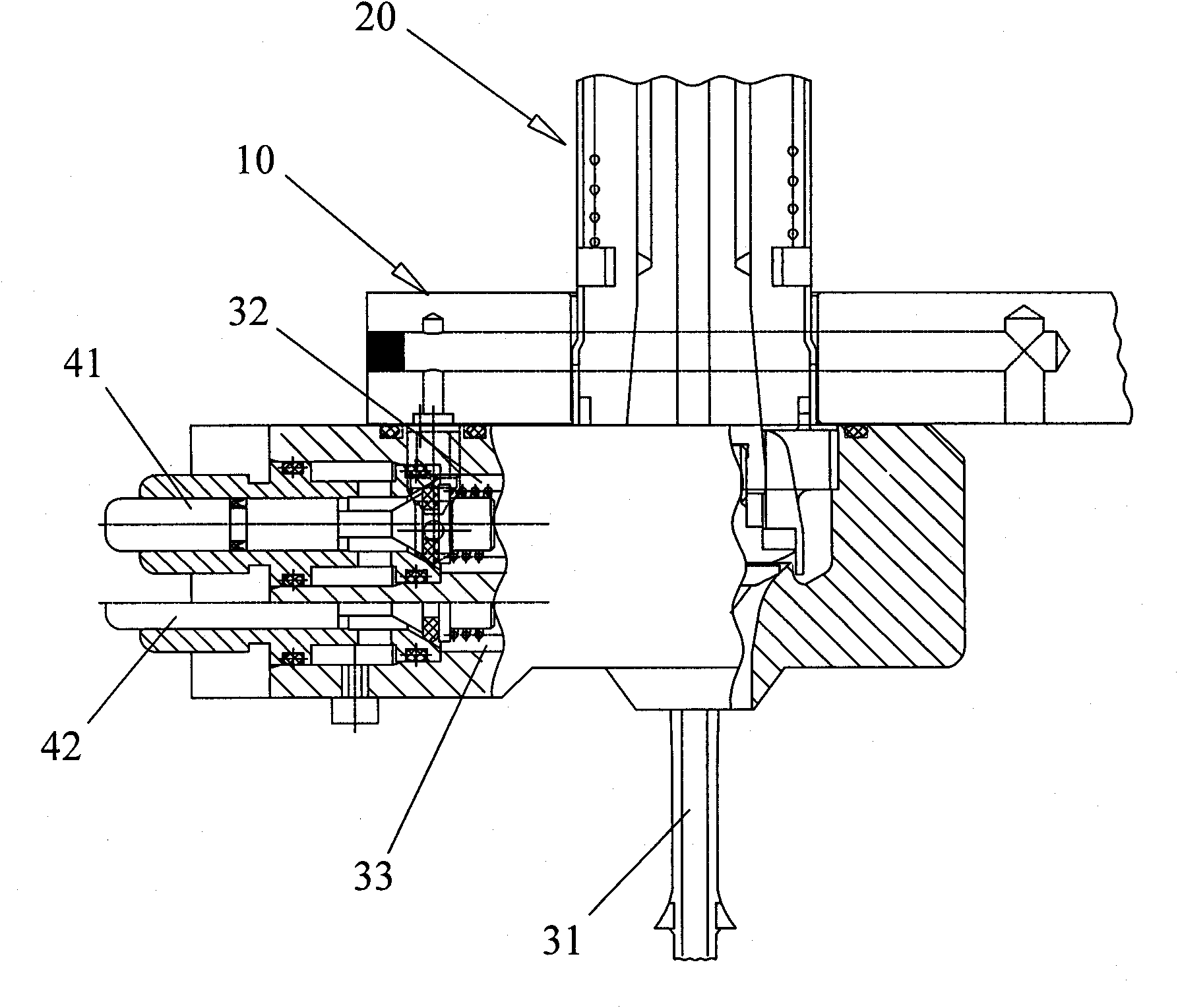 Sectional pressure relief type filling valve and filling method thereof