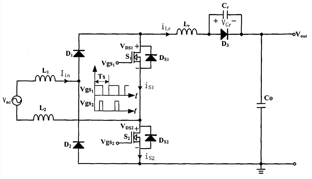 Totem-pole bridgeless power factor correction circuit of soft switch