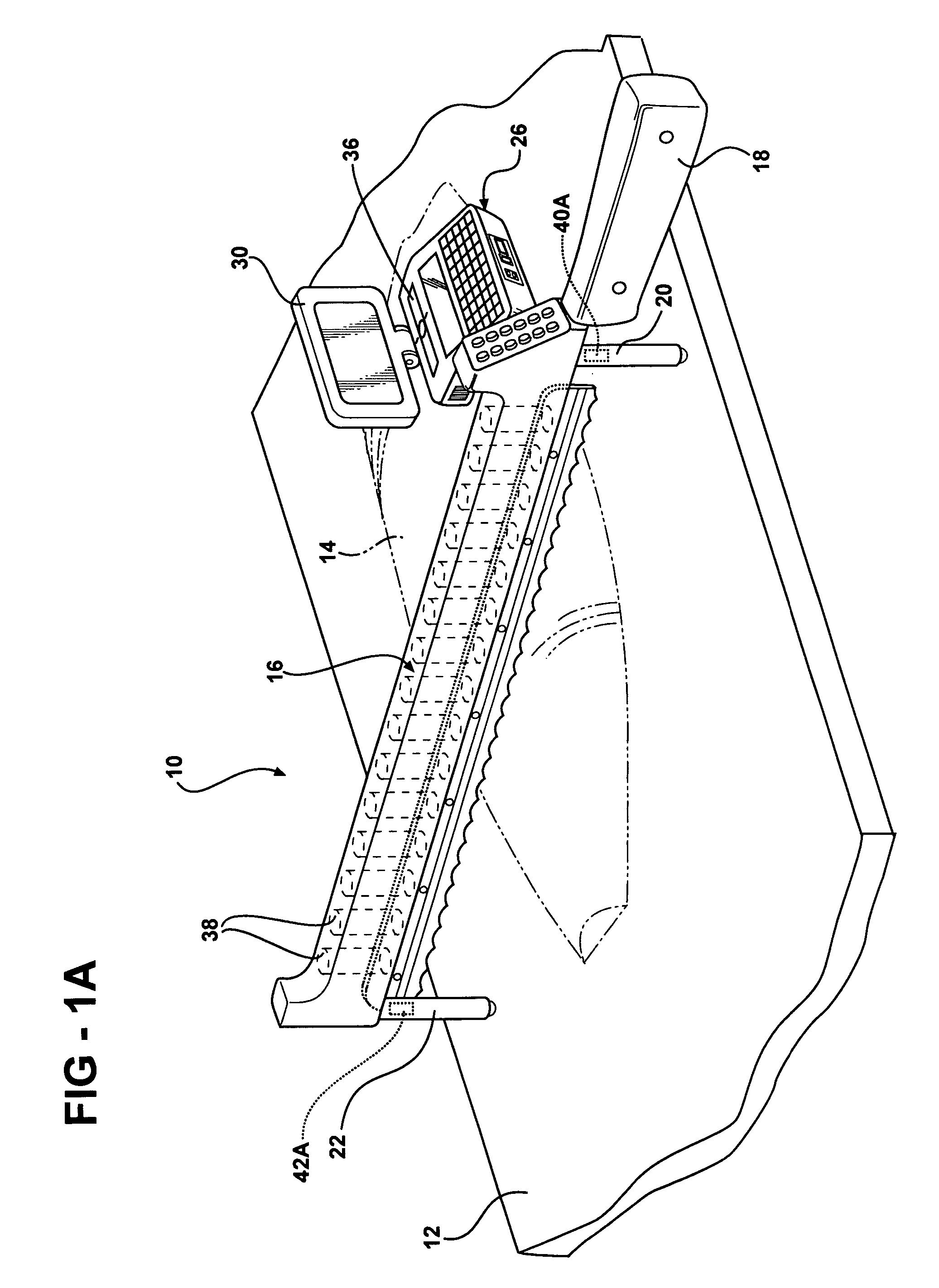Apparatus and method for producing a numeric display corresponding to the volume of a selected segment of an item