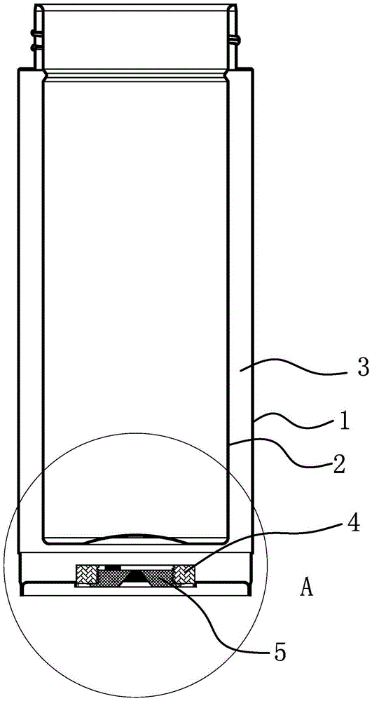 Vacuuming structure of a titanium metal vacuum insulation cup