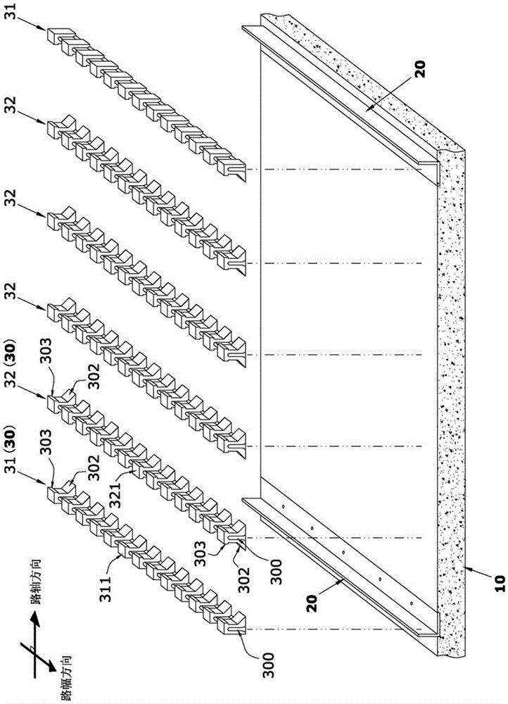 Water-permeable sidewalk surface course pavement structure and pavement method