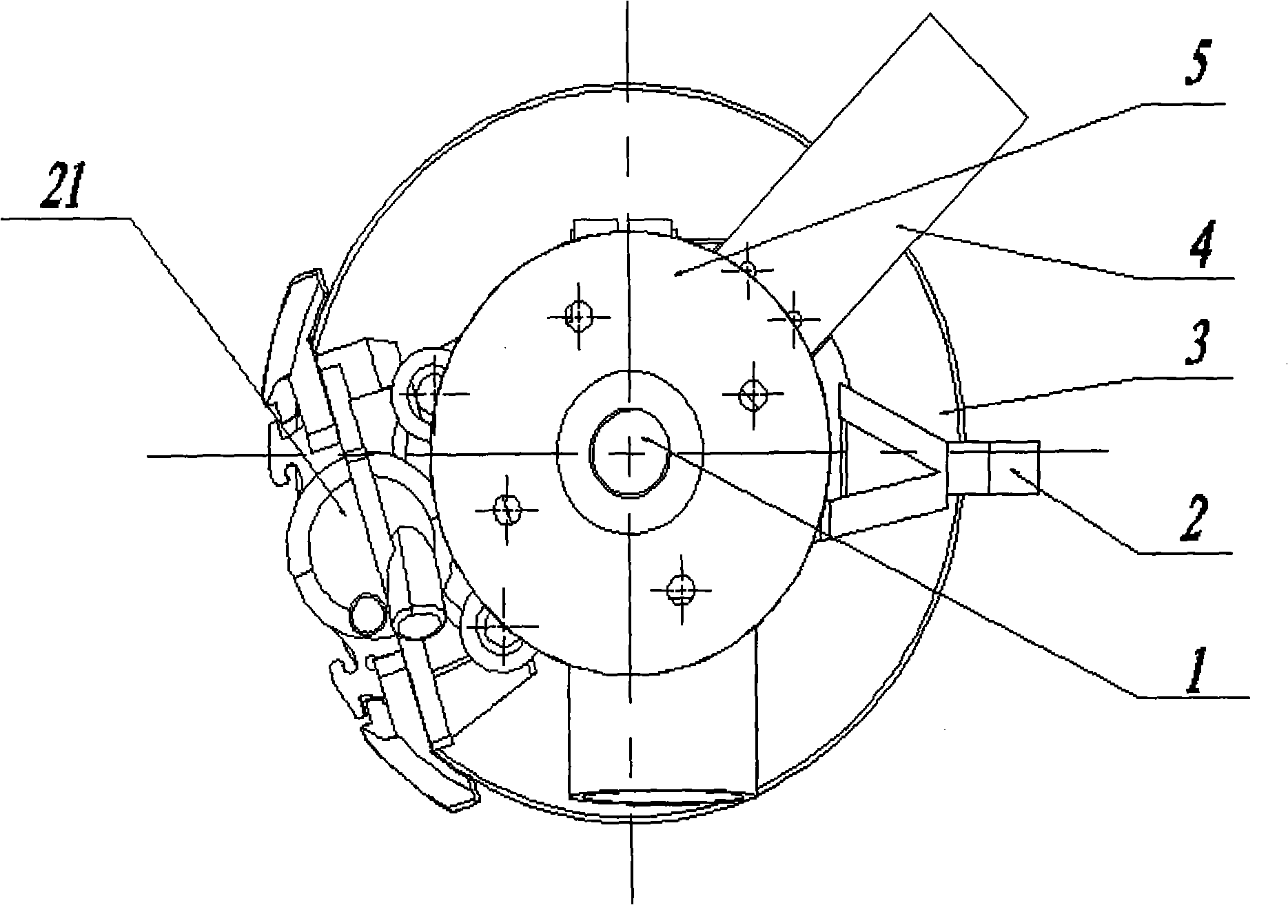 Electromagnetic retarder and control method of autocar wheel side