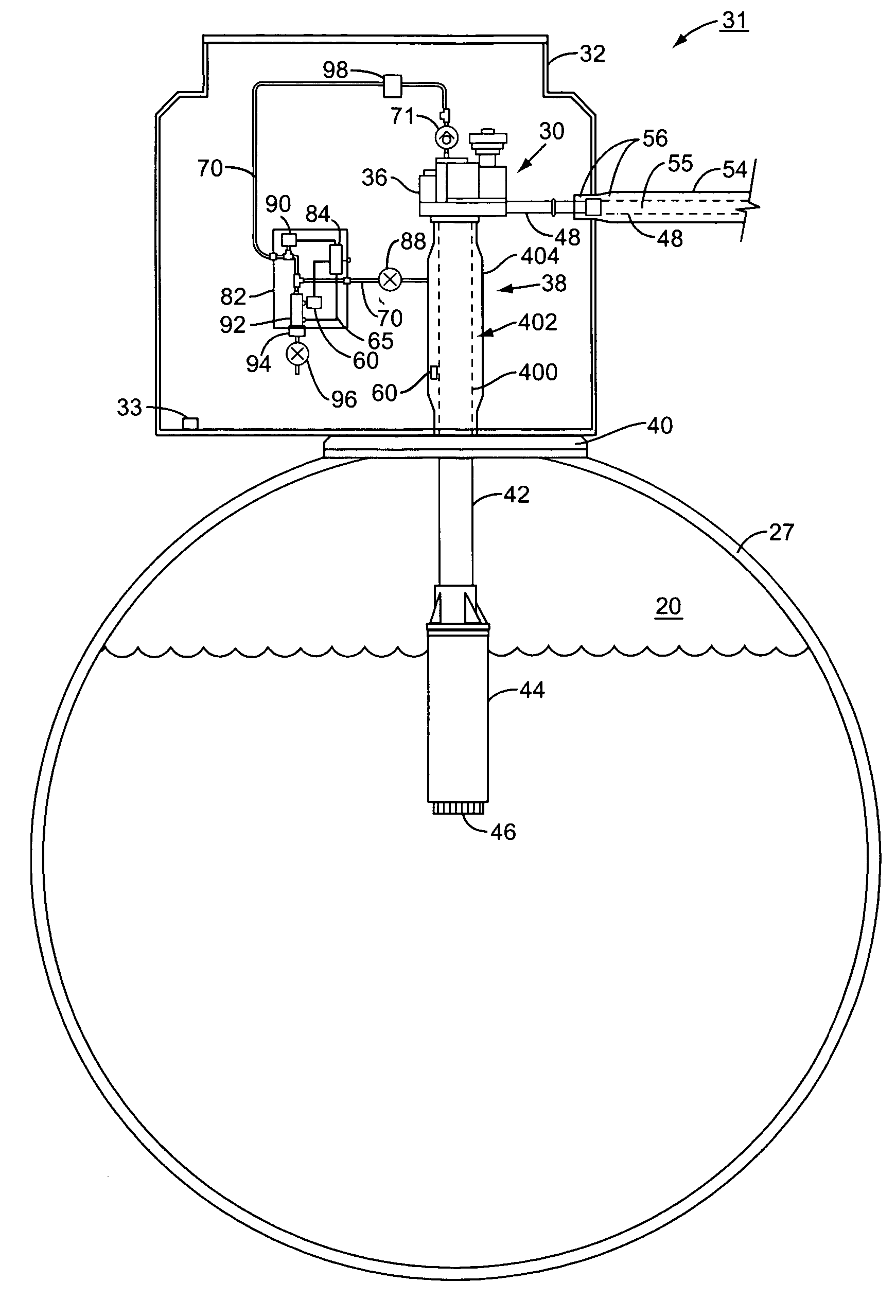 Secondary containment leak prevention and detection system and method
