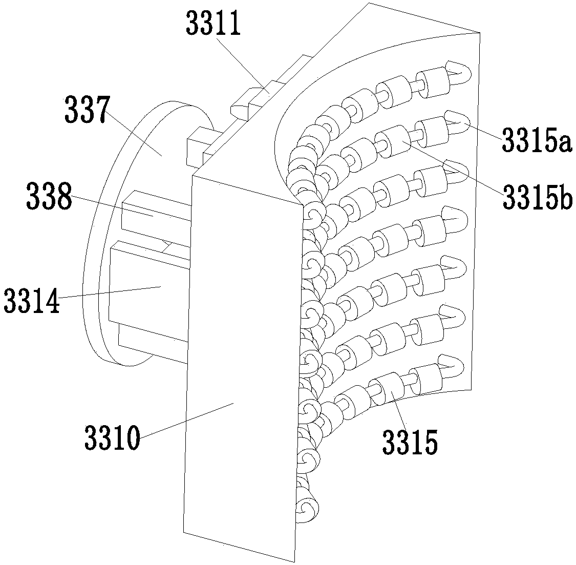 A single-leg medical leg massage device