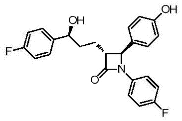 Synthesis process of ezetimibe intermediate