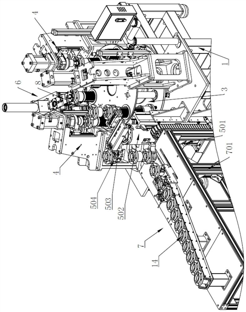 Rotating component assembling machine