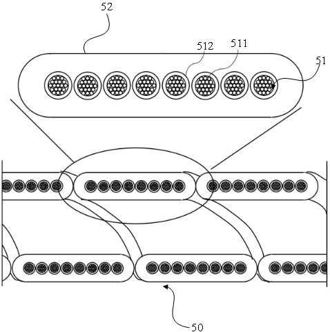 Electrical lead, processing method, extension cord, electrode and electrical stimulation system