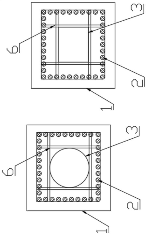 Hollow prefabricated concrete pile and machining method thereof