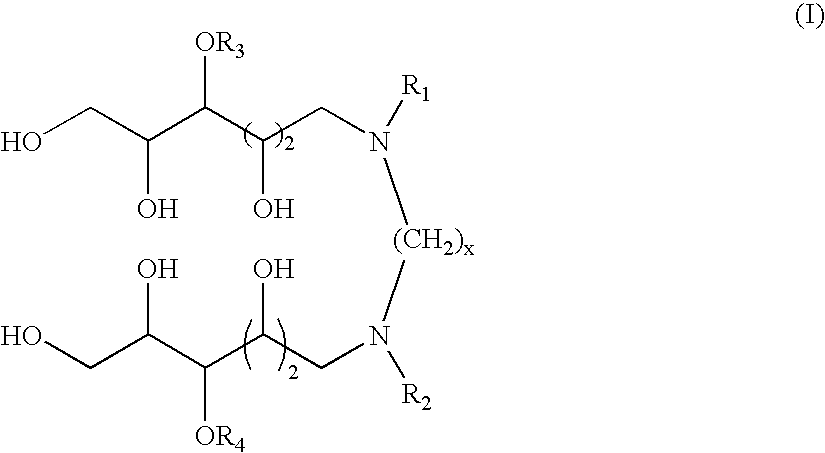 N,N'-dialkyl derivatives of polyhydroxyalkyl alkylenediamines