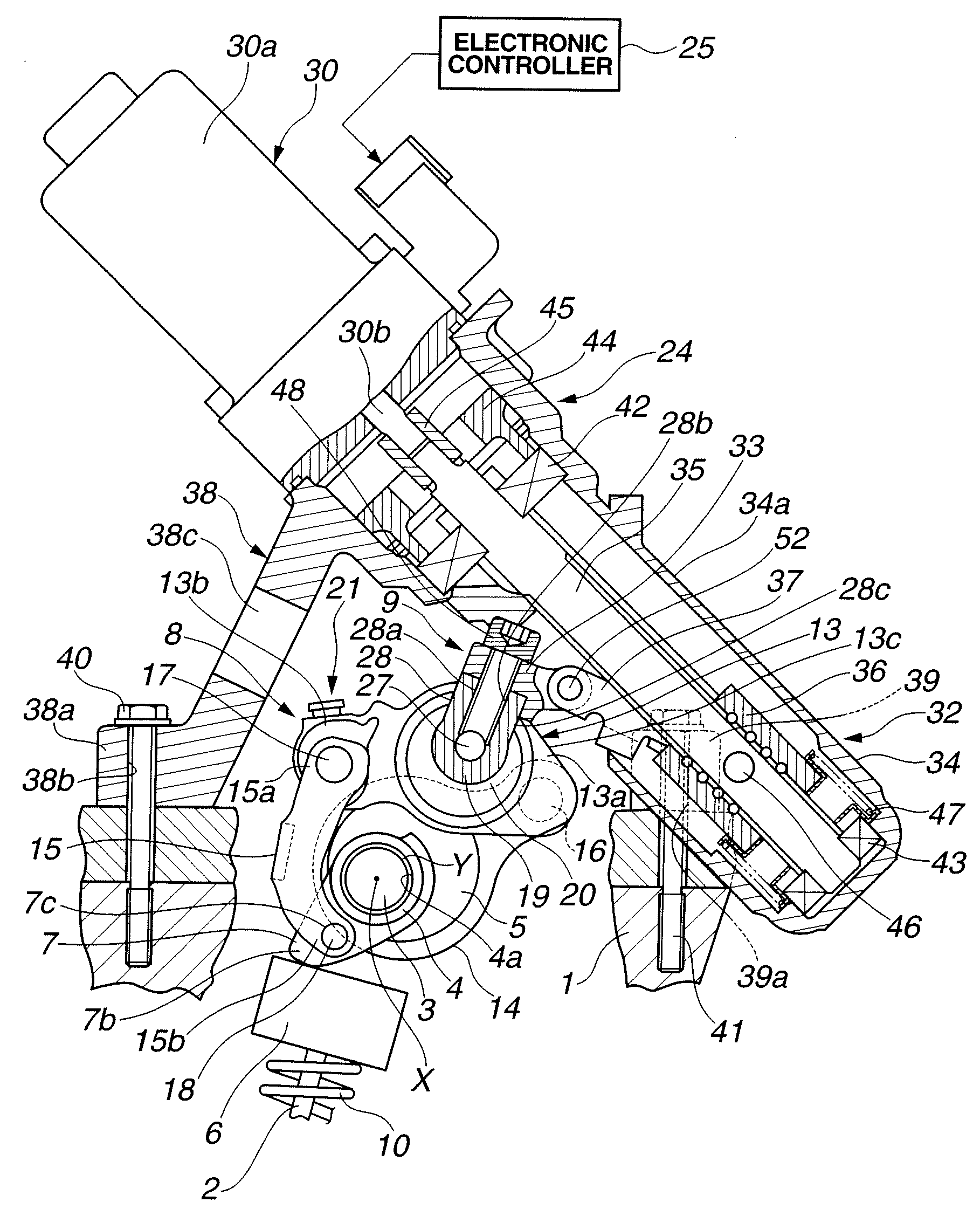 Variable valve system for internal combustion engine and its driving mechanism