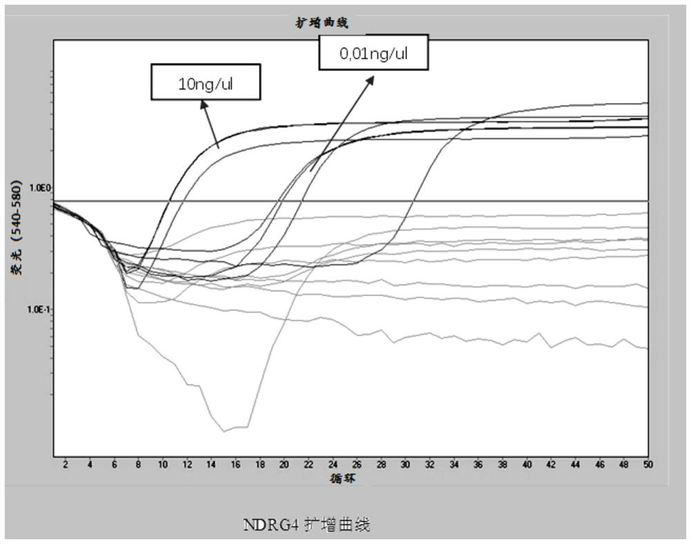 Kit for detecting DNA methylation markers of early colorectal cancer and adenoma