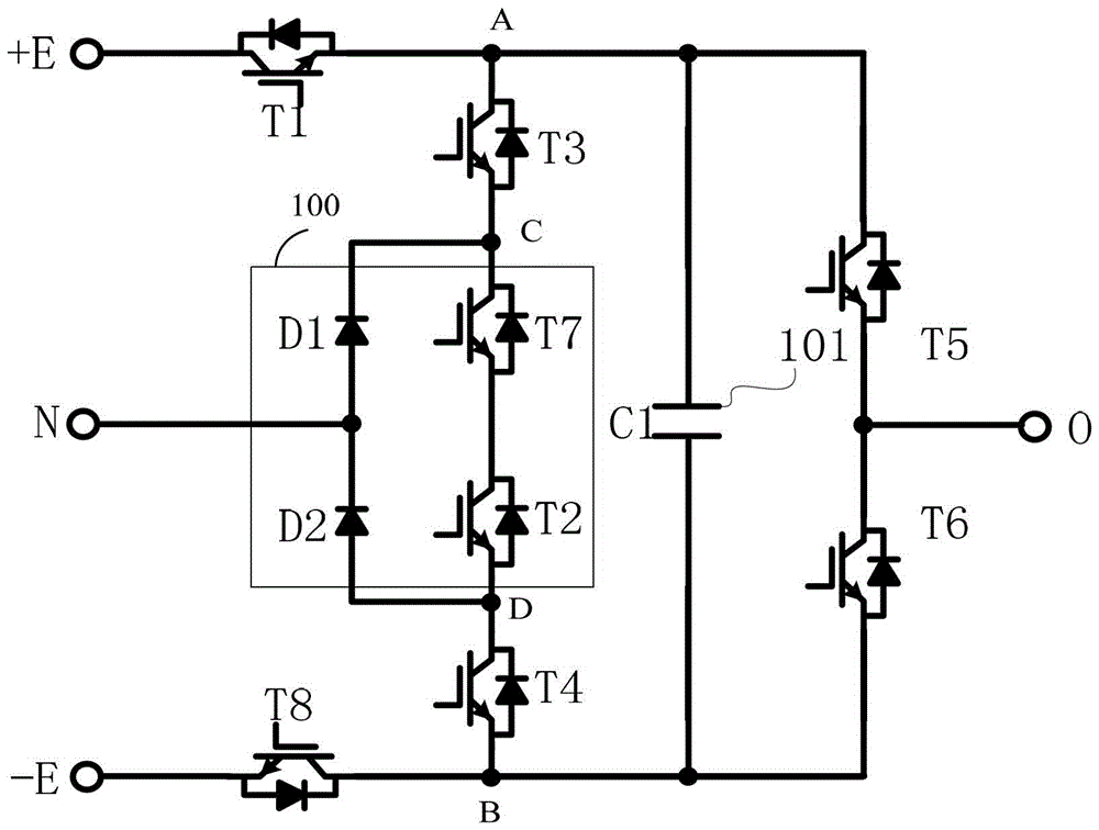A single-phase five-level topology and inverter