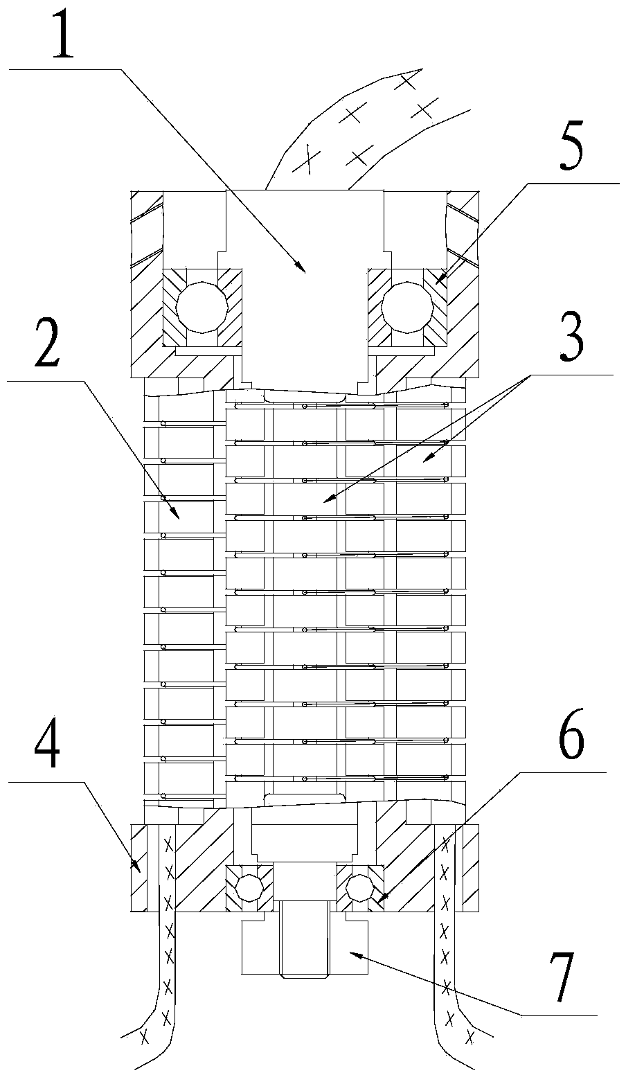 Rotating multi-channel power transmission device