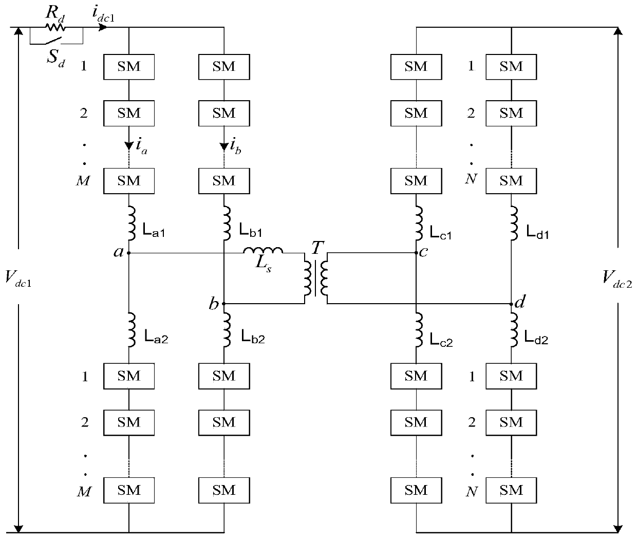 Multi-stage soft charging control method and system for multi-level direct-current solid-state transformer