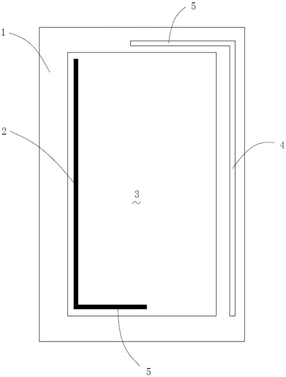 A driving arrangement structure of electrochromic glass