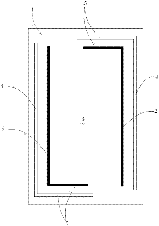 A driving arrangement structure of electrochromic glass