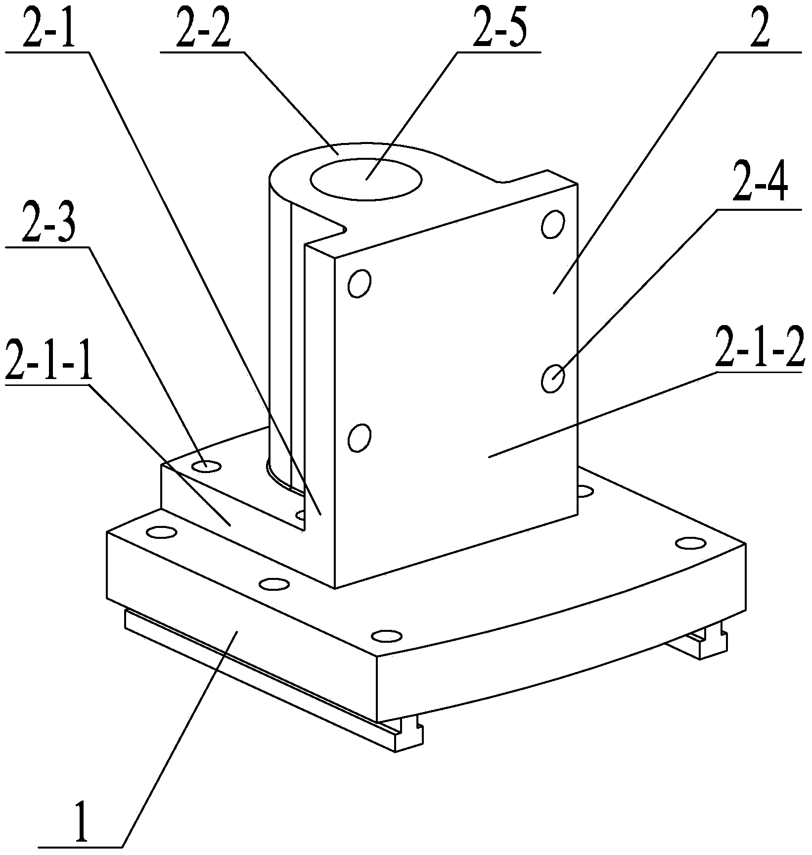 Cutter rod rack arranged on facing head and used for clamping cutter rod in double directions