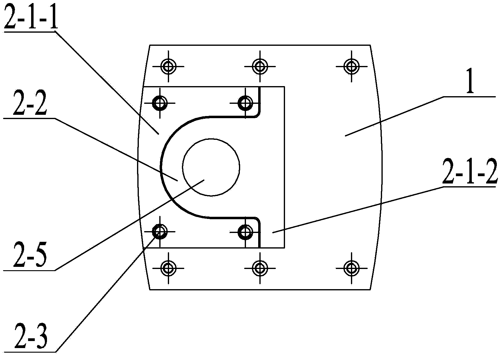 Cutter rod rack arranged on facing head and used for clamping cutter rod in double directions