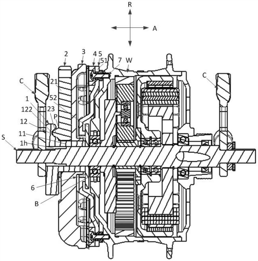 Brake device and wheel assembly