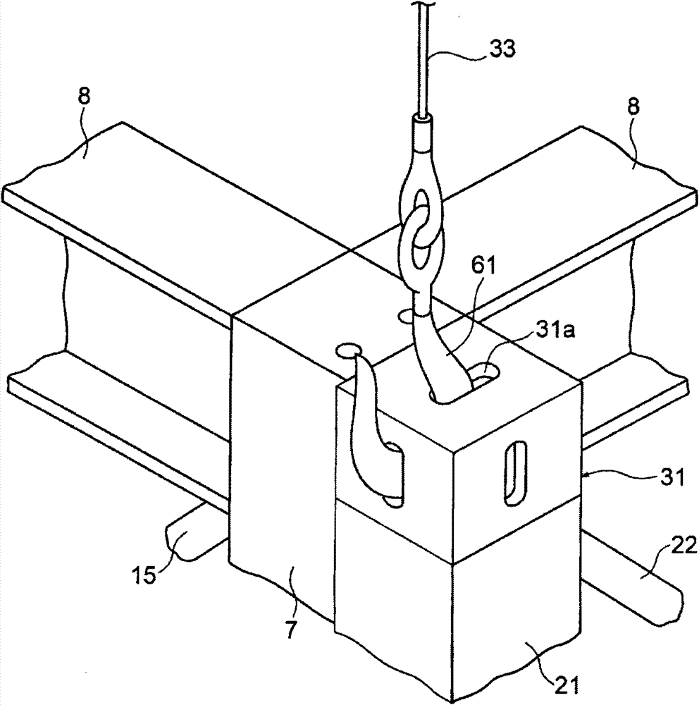 Building unit with temporary reinforcement member, unit building, and method of constructing unit building