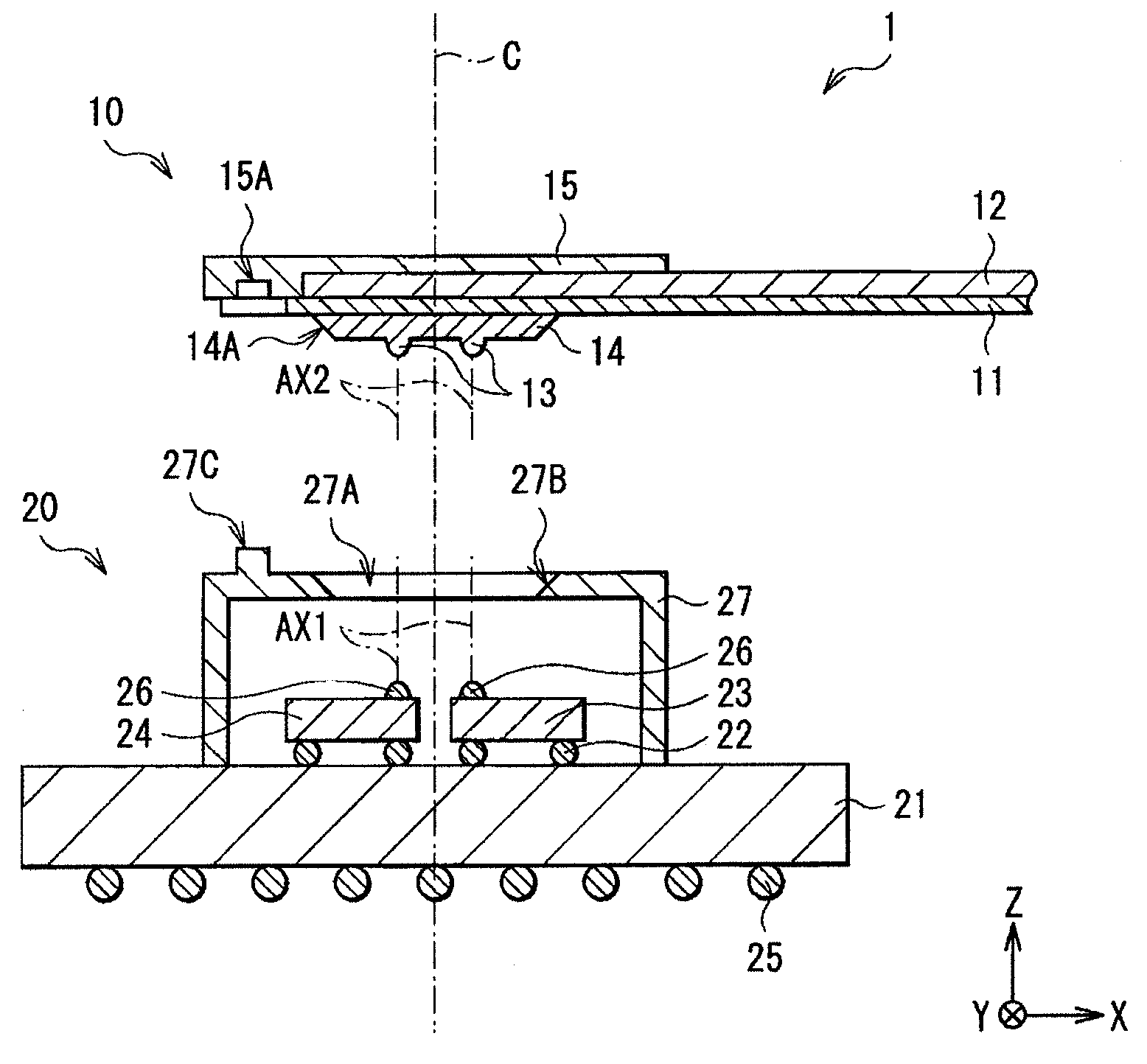 Optical-electrical transmission connector, optical-electrical transmission device and electronic device